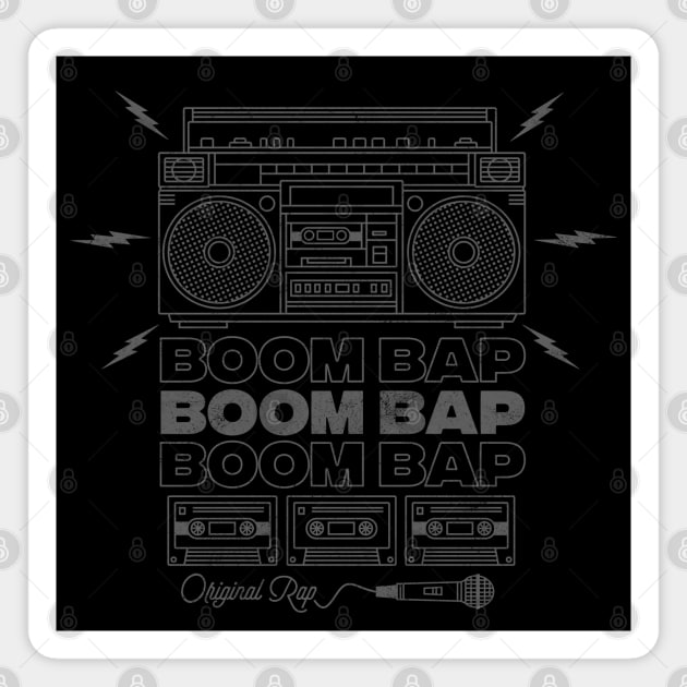 Boom Box Grey Magnet by analogdreamz